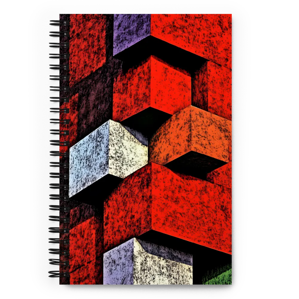 Brutalist Geometric Abstraction 
 Spiral Notebook | 140 pages