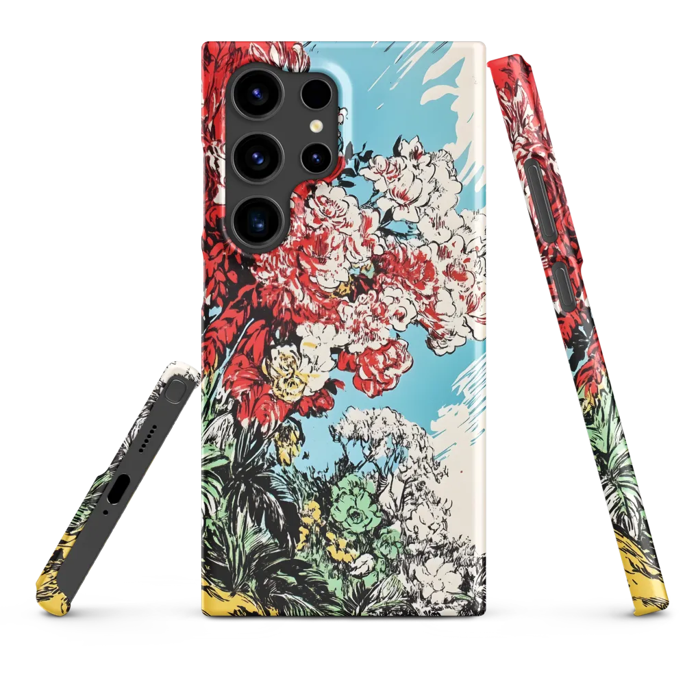 Vibrant Floral Landscape | Phone Case