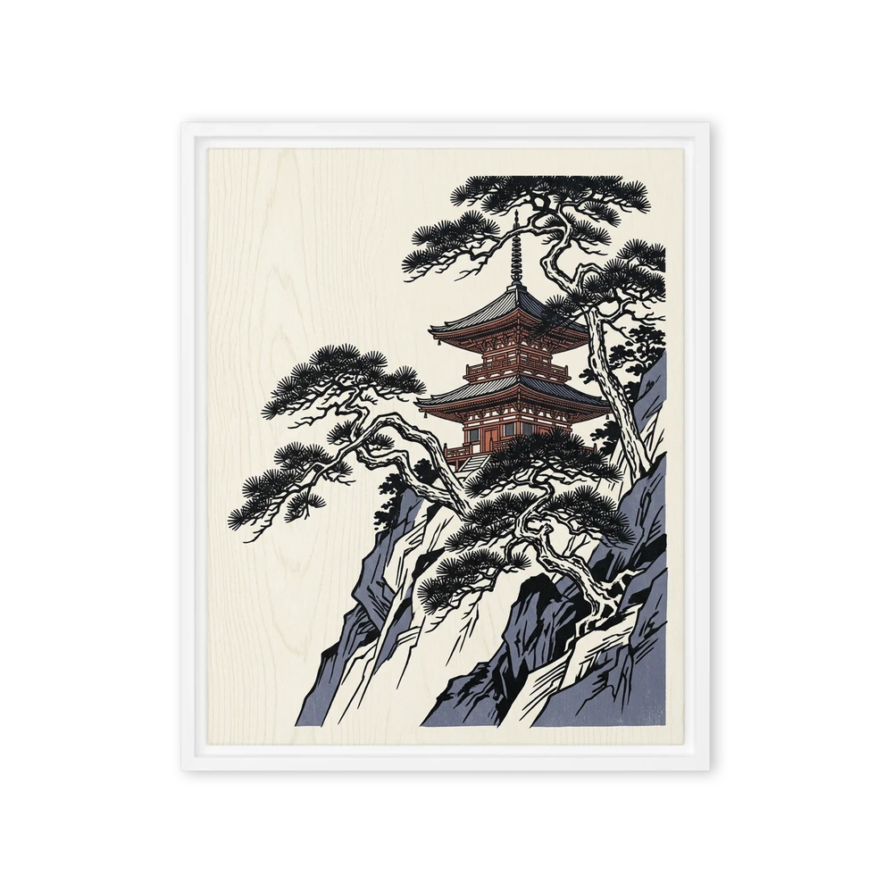 Pagoda on the Cliff | Art Print