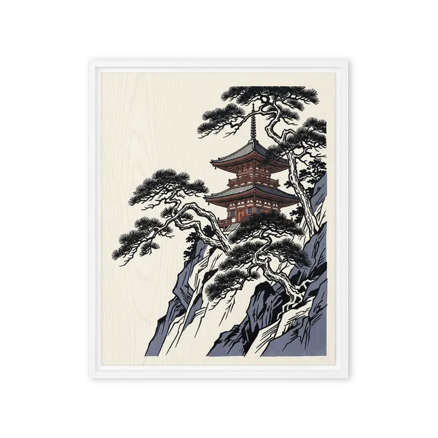Pagoda on the Cliff | Art Print