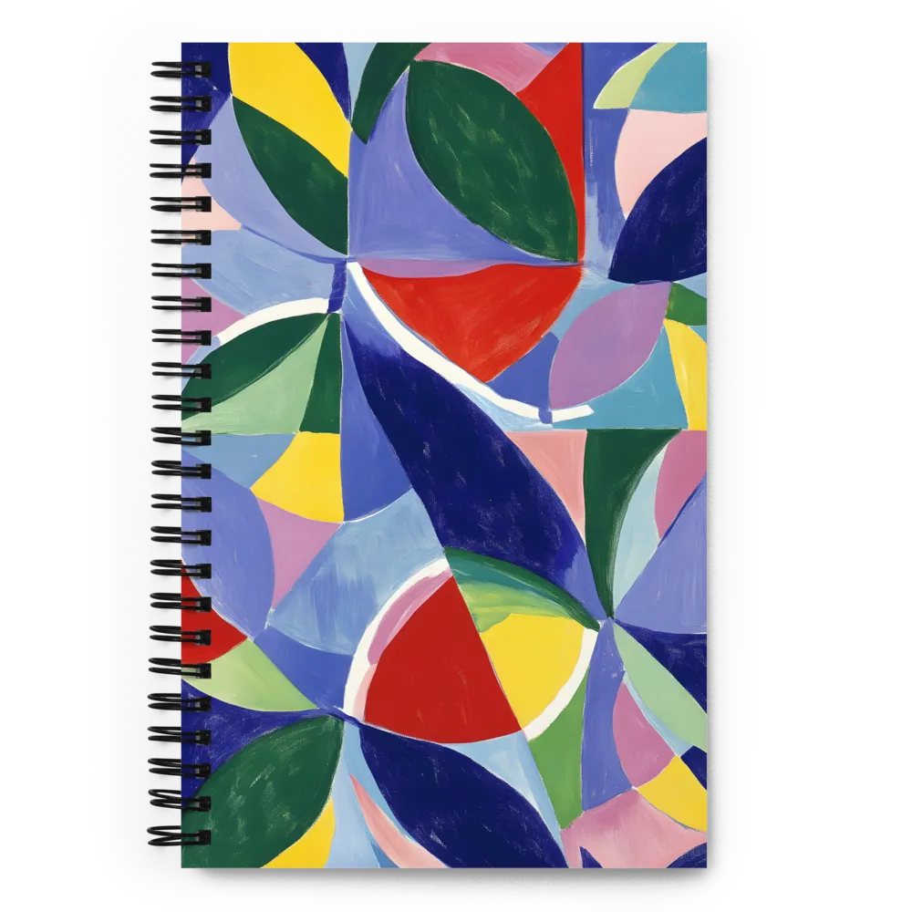 Interlocking Abstract Shapes 
 Spiral Notebook | 140 pages