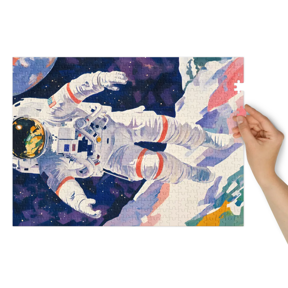 L'Explorateur Céleste 
 Puzzle en boite metallique