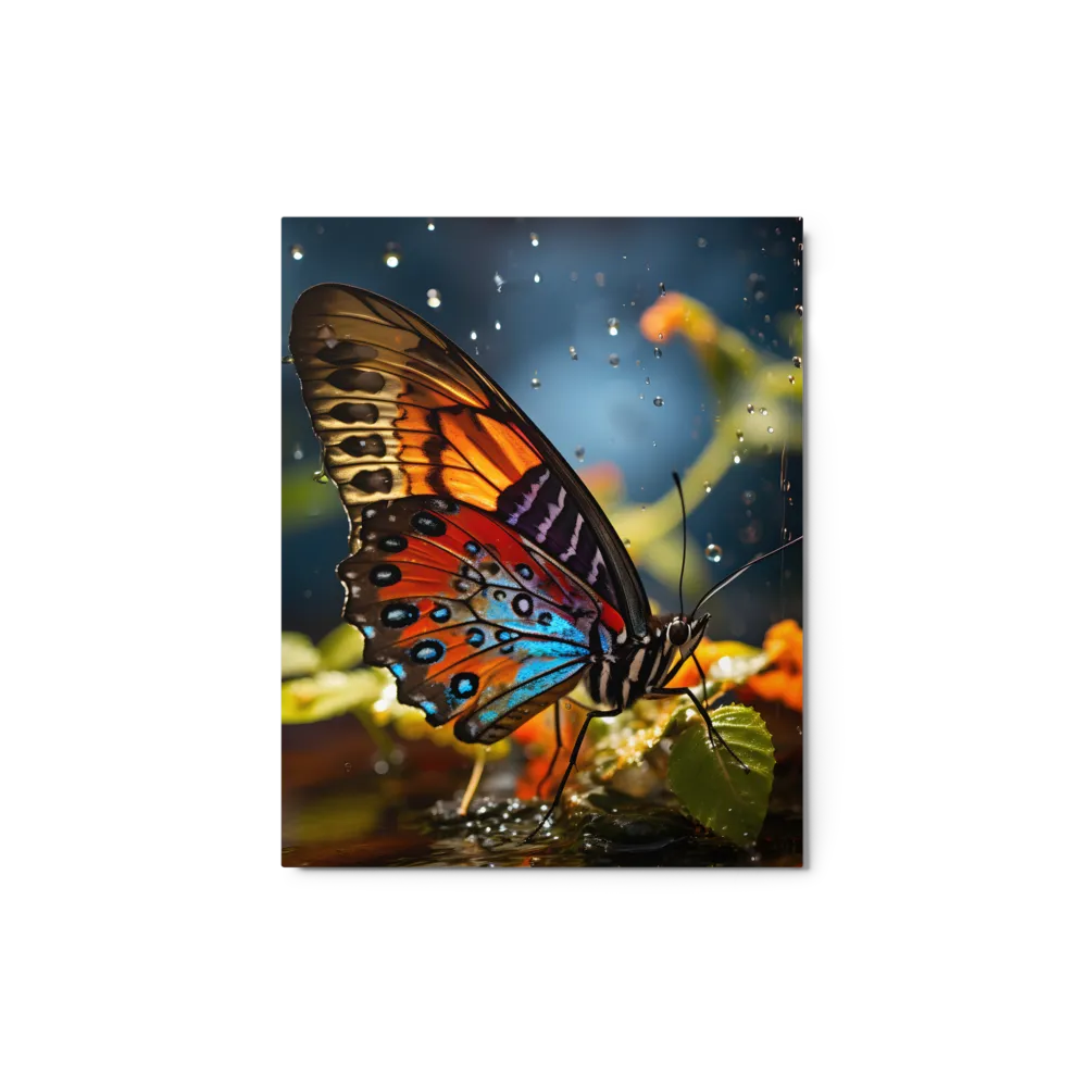 Raindrop Serenade 
 Canvas with Brown Frame