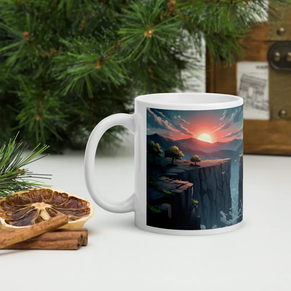 Sunset Rift 
 Mug with Red inside | 15 oz