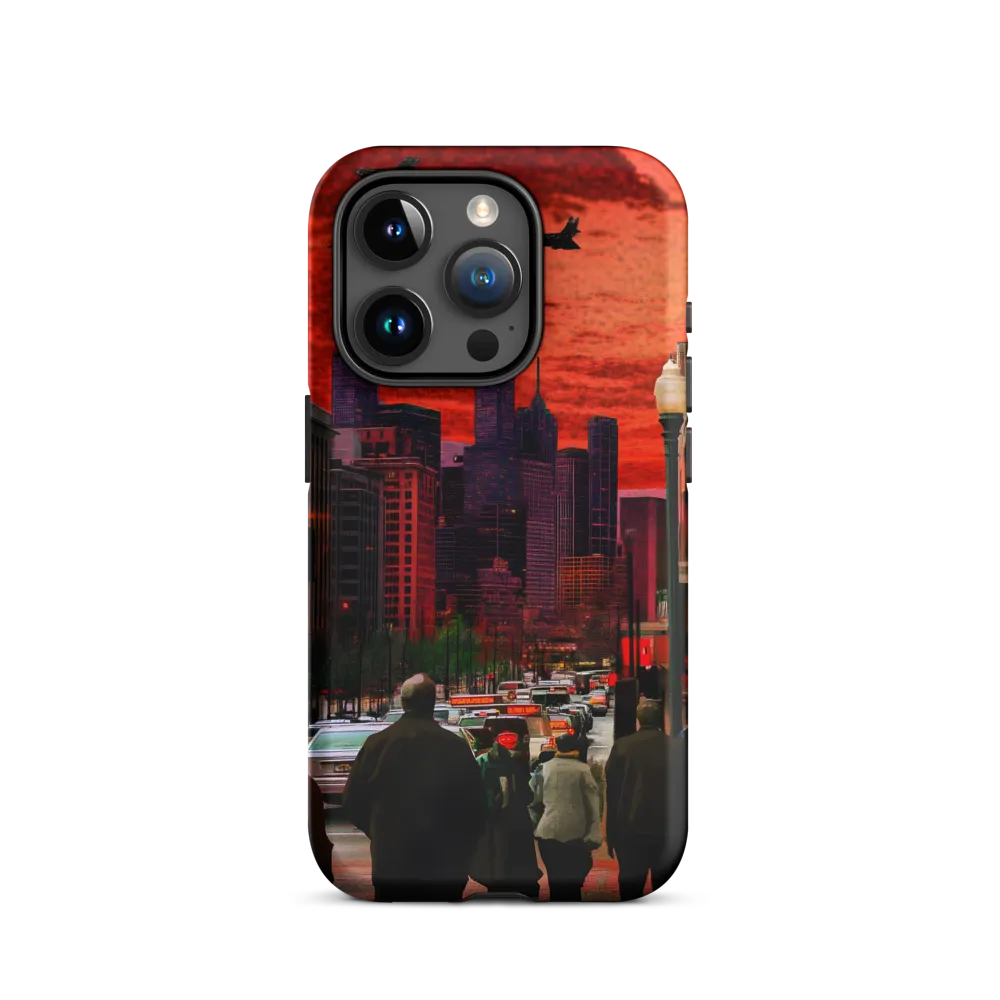 Crimson Apocalypse City | Phone Case