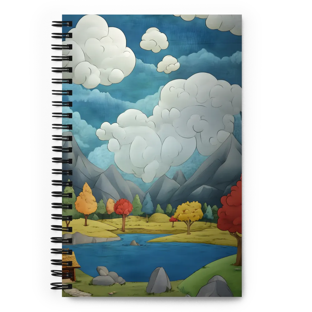 Whispering Lake Valley 
 Spiral Notebook | 140 pages