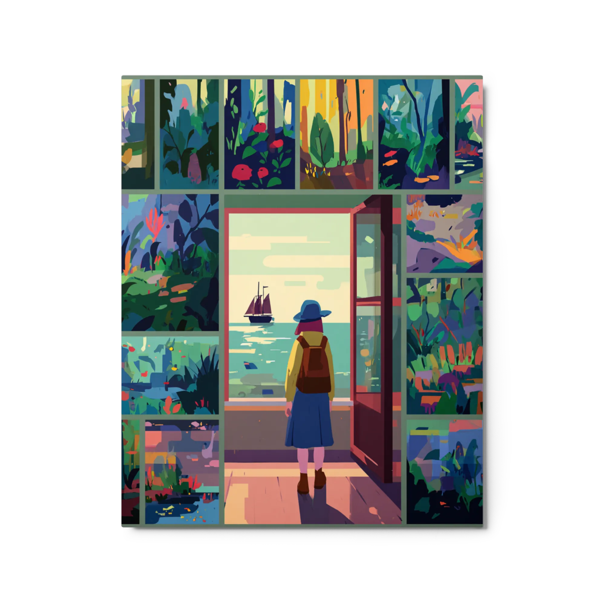 The Horizon Awaits 
 Metal Print | 16″x 20″