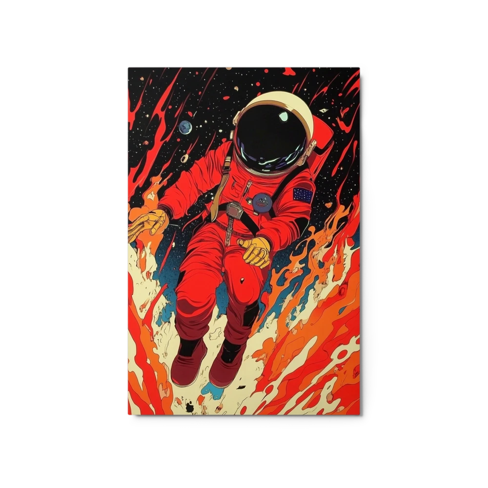 Cosmic Inferno Astronaut | Art Print