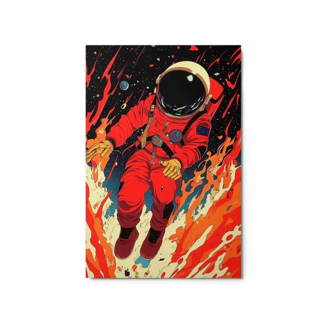Cosmic Inferno Astronaut | Art Print