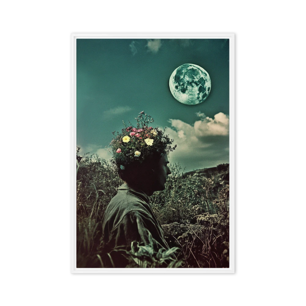 Lunar Bloom Meditation | Art Print