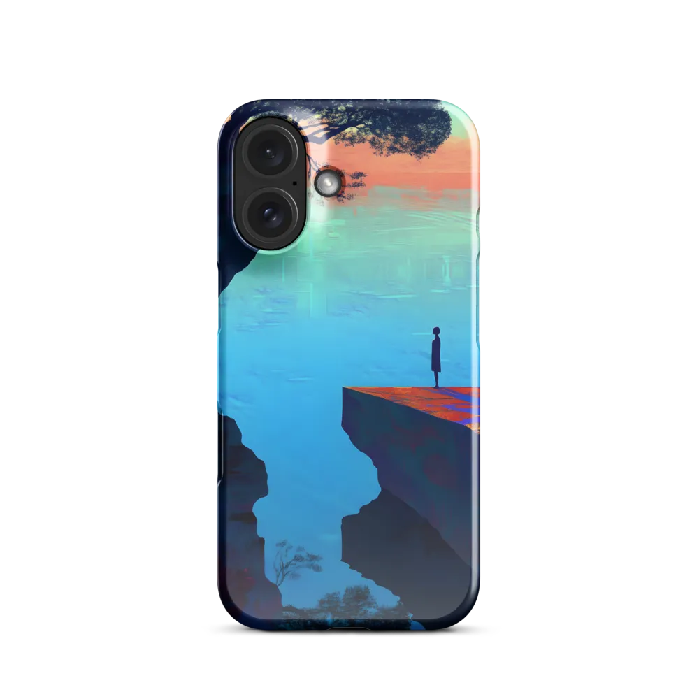 Solitary Figure, Surreal Waters 
 iPhone 12 mini | Tough Case