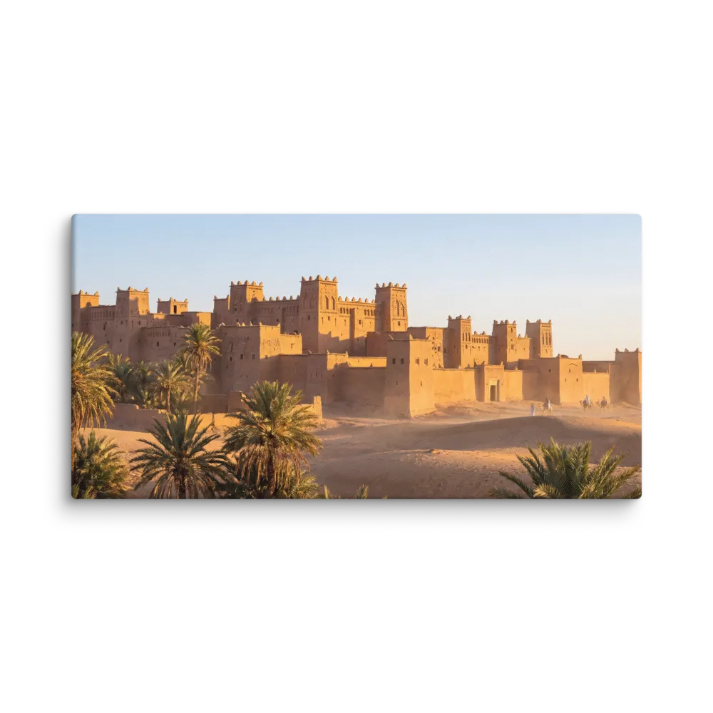 Moroccan Desert Fortress 
 Canvas | 12″x 24″