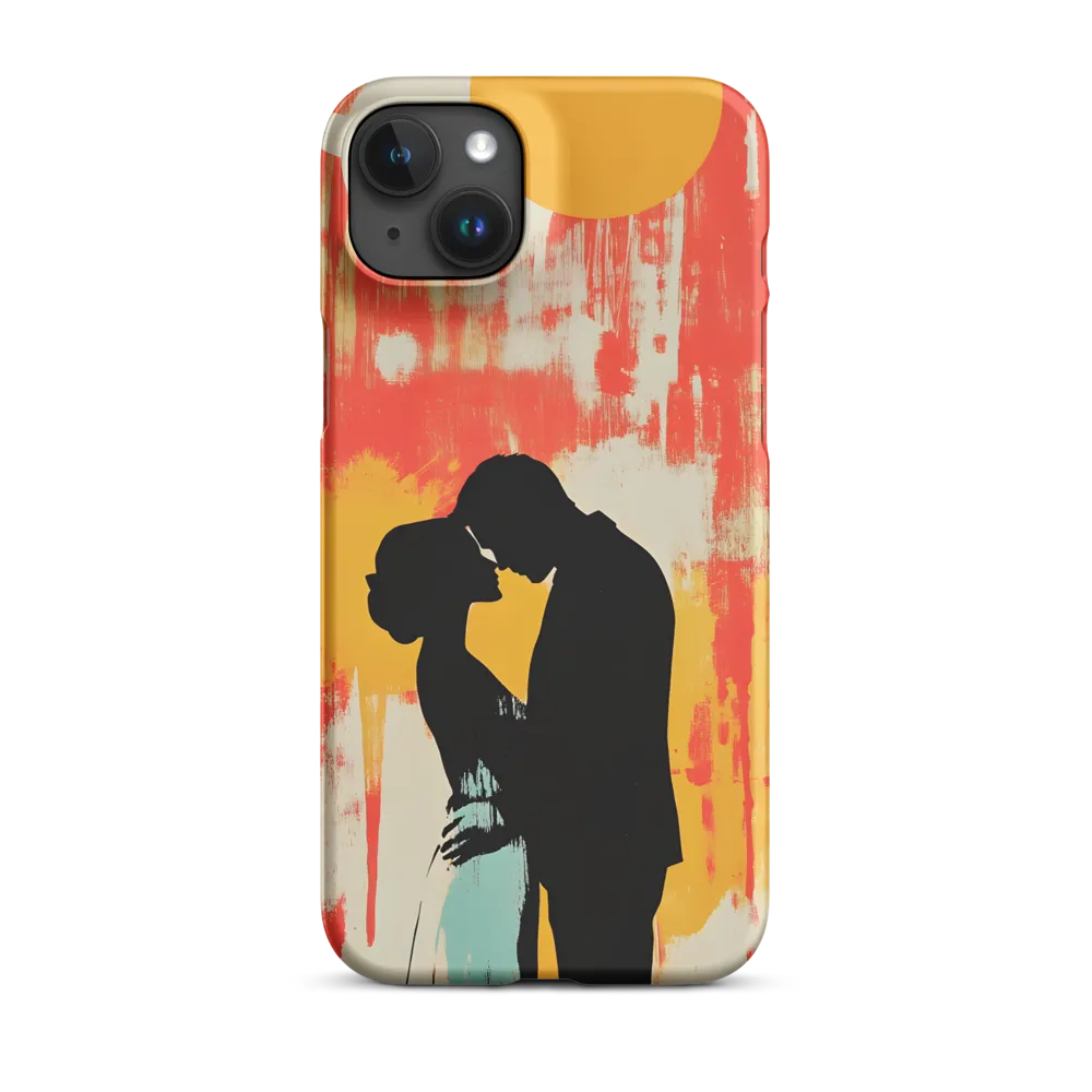 Couple Silhouette in Abstract Colors | Phone Case