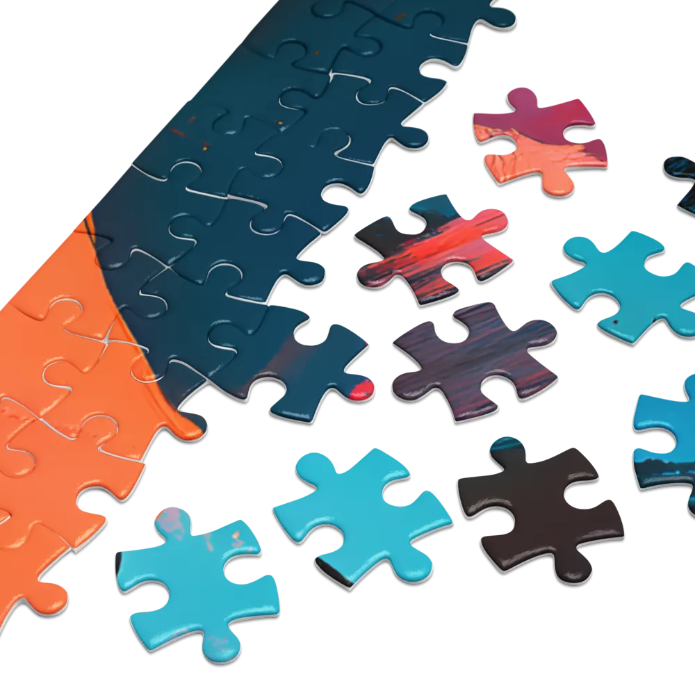 Reflexionen des Abendrots 
 Puzzle in Metalldose