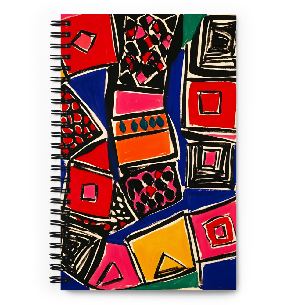 Colorful Geometric Abstraction 
 Spiral Notebook | 140 pages