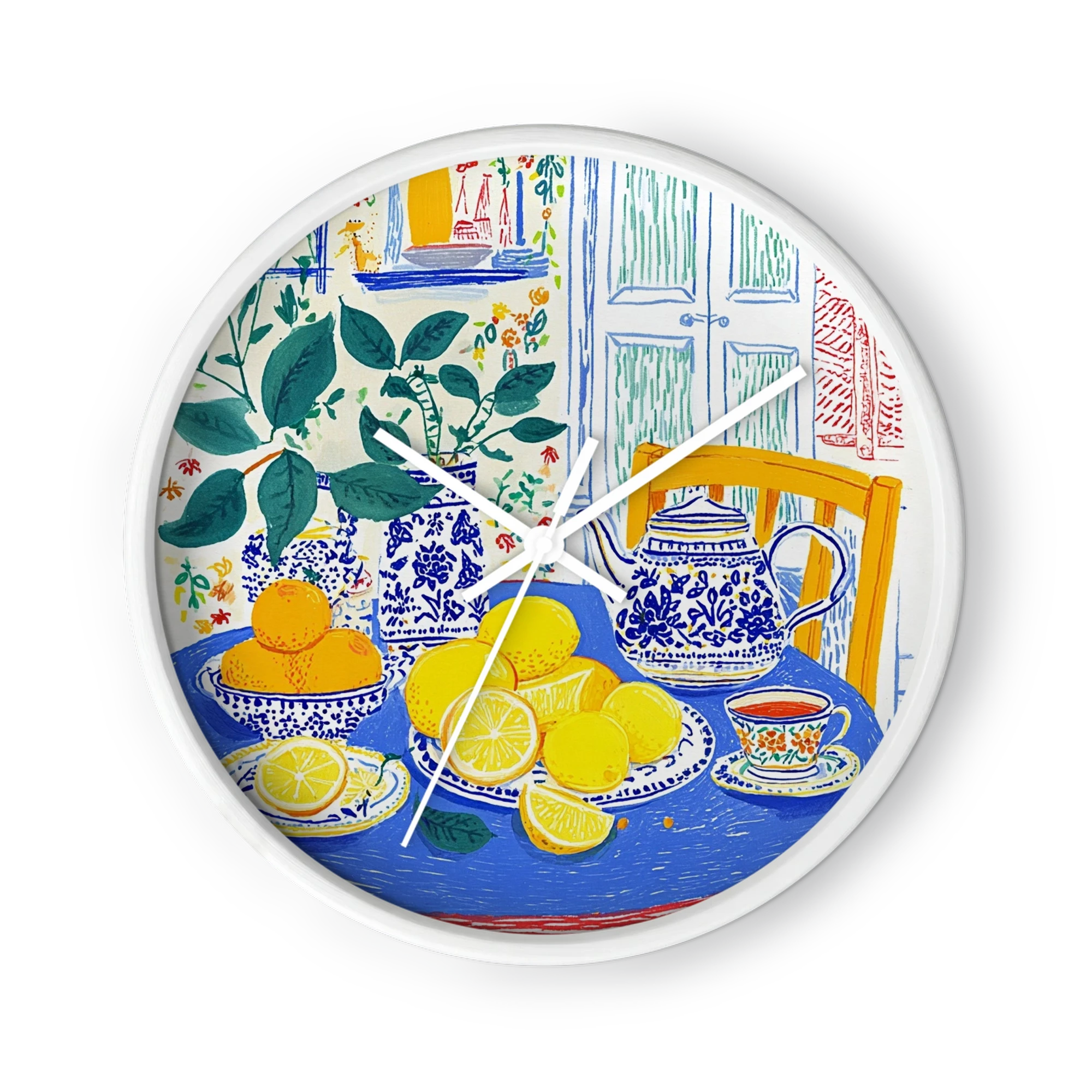 Lemons and Blue Teapot