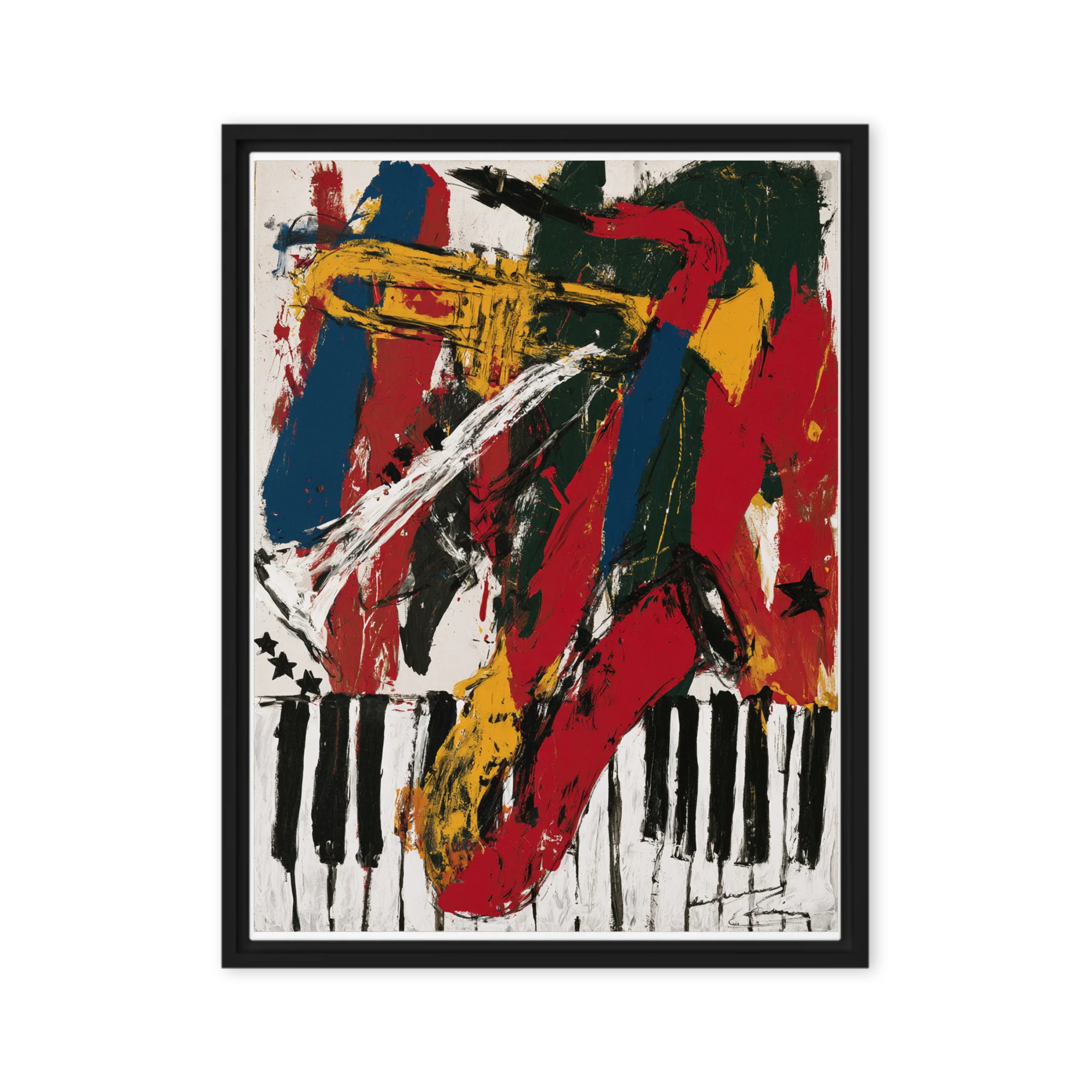 Expressionist Jazz Composition | Art Print