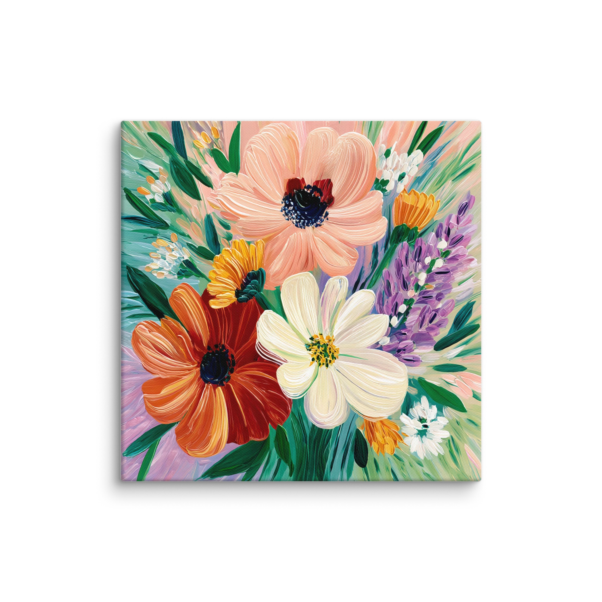 Rhythmic Expressionist Impasto Wall Art — Rhythmic Expressionist Impasto