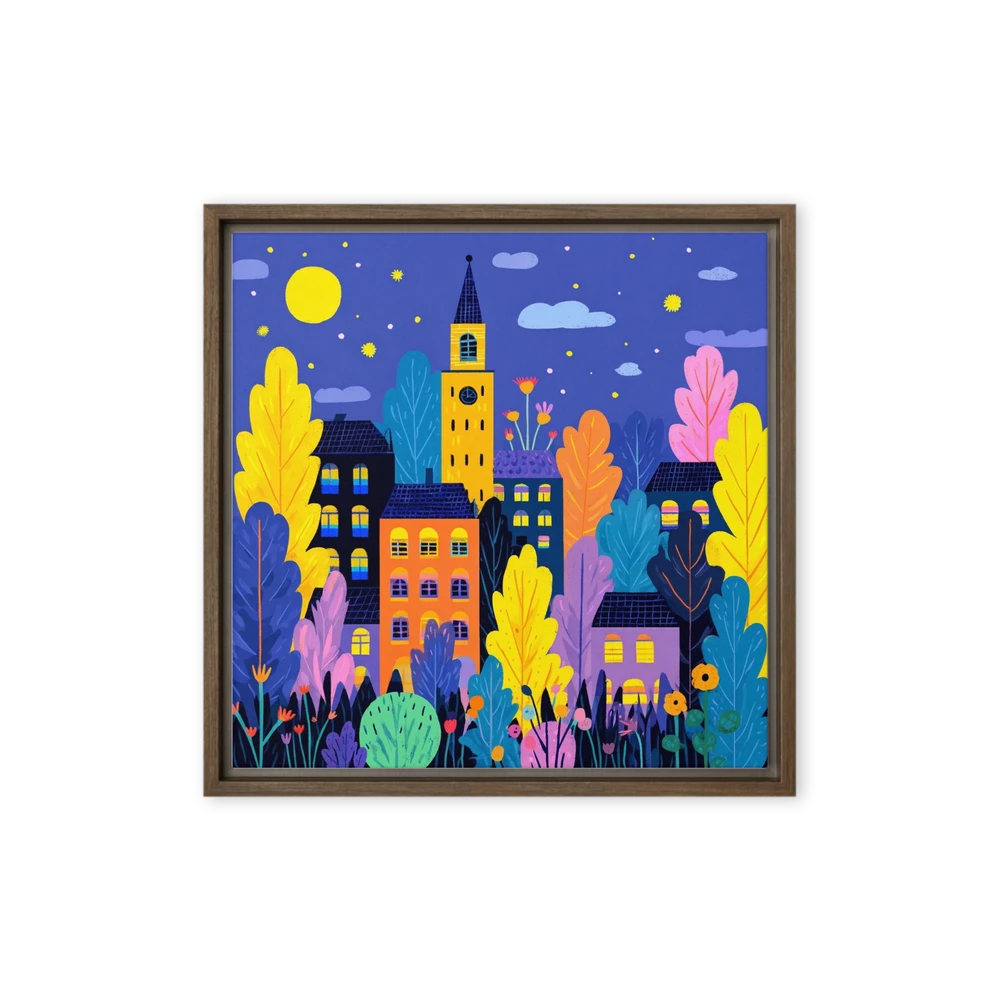 Starry Night Town | Art Print
