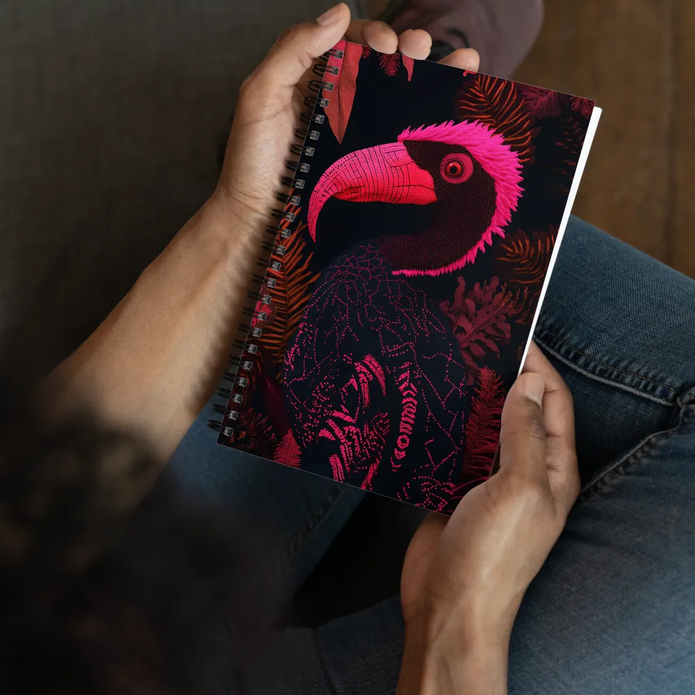 Neon Tropical Bird 
 Spiral Notebook | 140 pages
