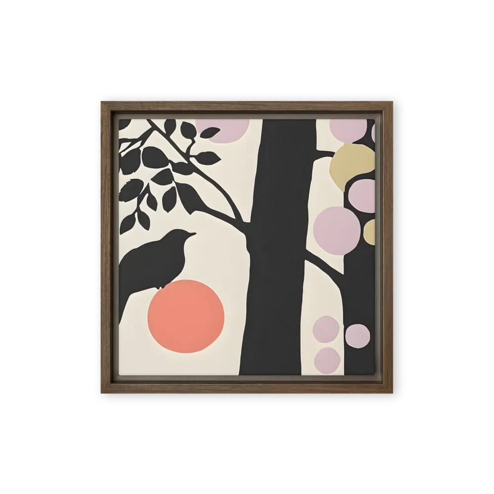 Bird and Abstract Fruits 
 Canvas | 6″x 6″