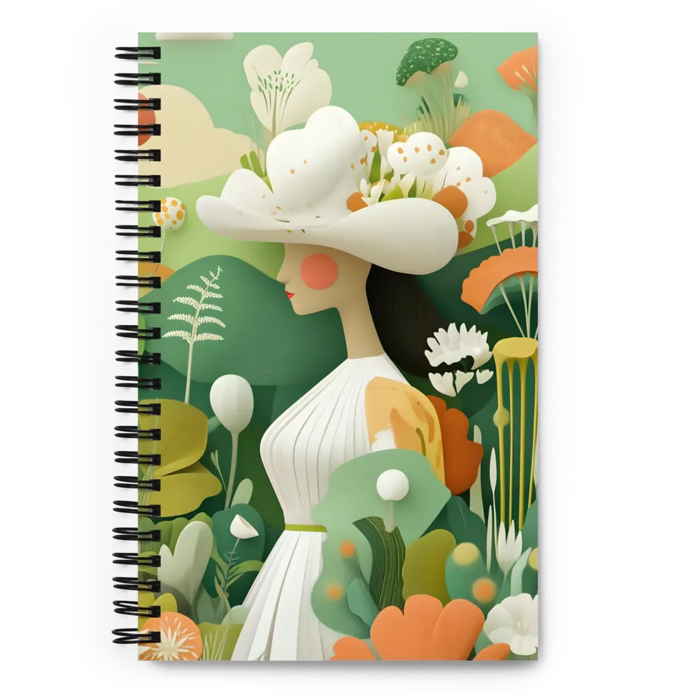 Serene Bloom Profile 
 Spiral Notebook | 140 pages