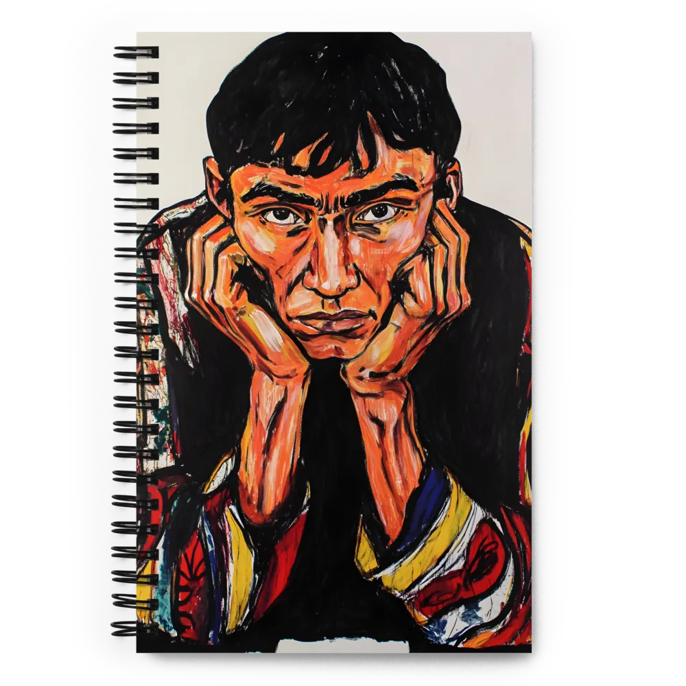 Contemplative Intensity: An Expressionist Portrait