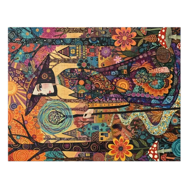 Mosaic Forest Witch | Jigsaw Puzzles