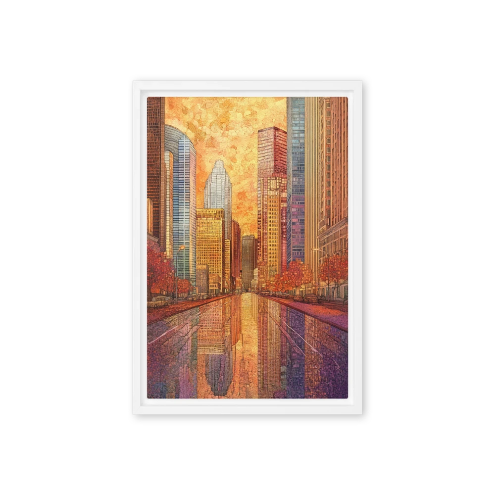 Urban Mosaic Sunset | Art Print