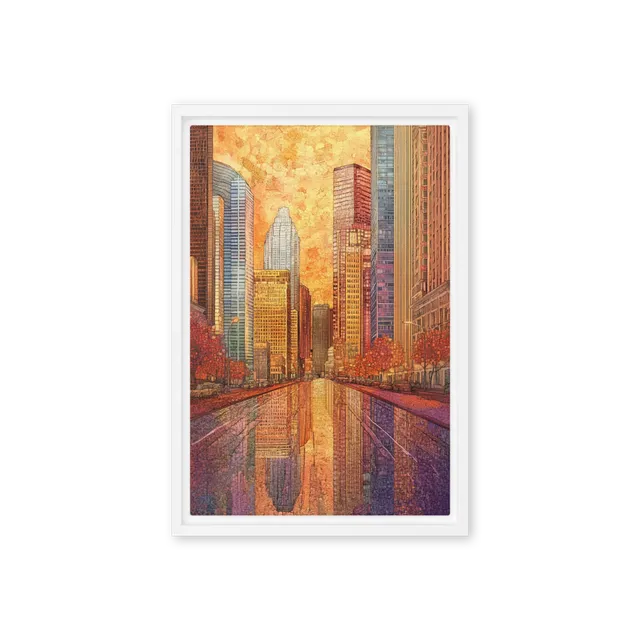 Urban Mosaic Sunset | Art Print