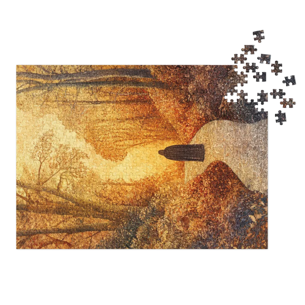 O Caminho Dourado 
 Puzzle em caixa de metal
