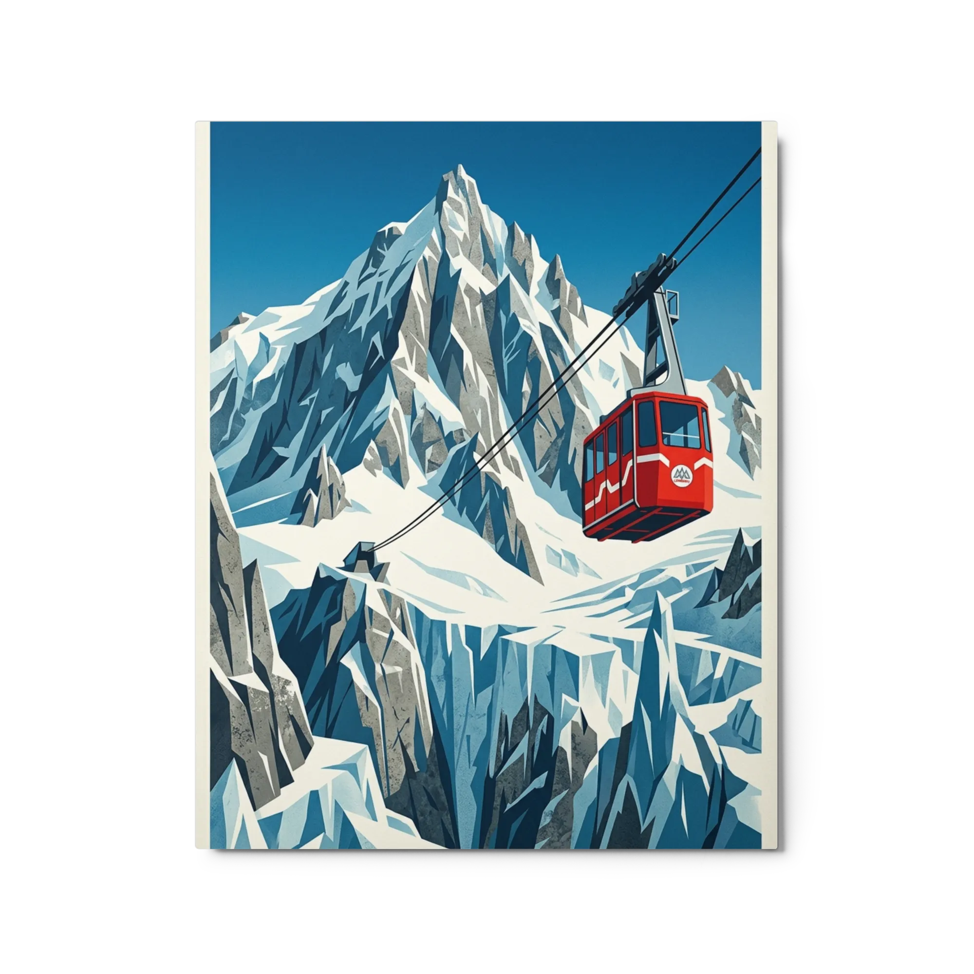 Peak Ascent 
 Poster with White Frame | 12″x 16″
