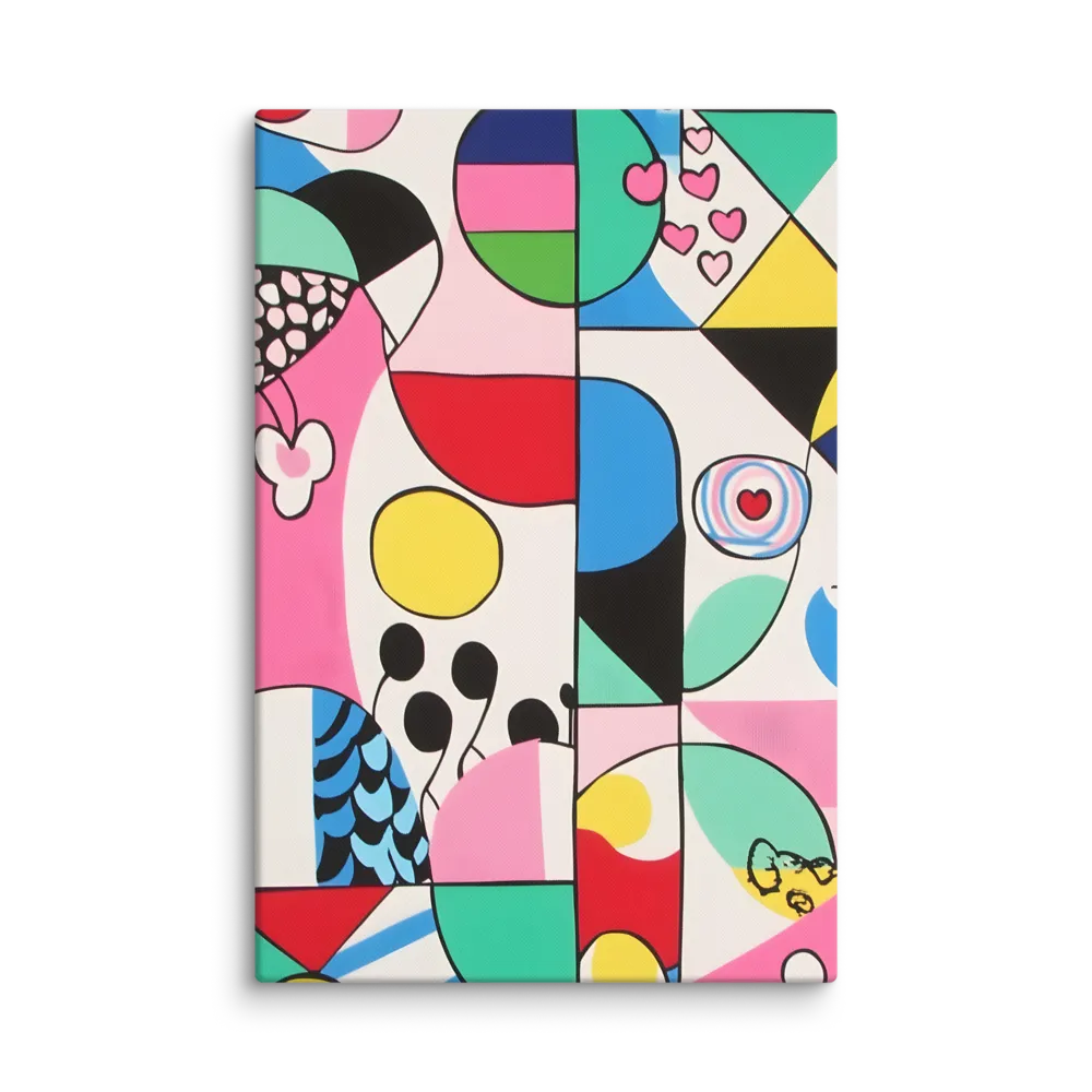 Whimsical Geometric Pop Art 
 Canvas | 12″x 18″