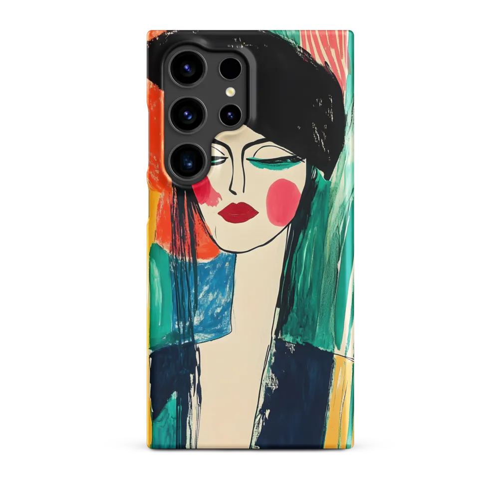 Modern Abstract Female Portrait | Phone Case
