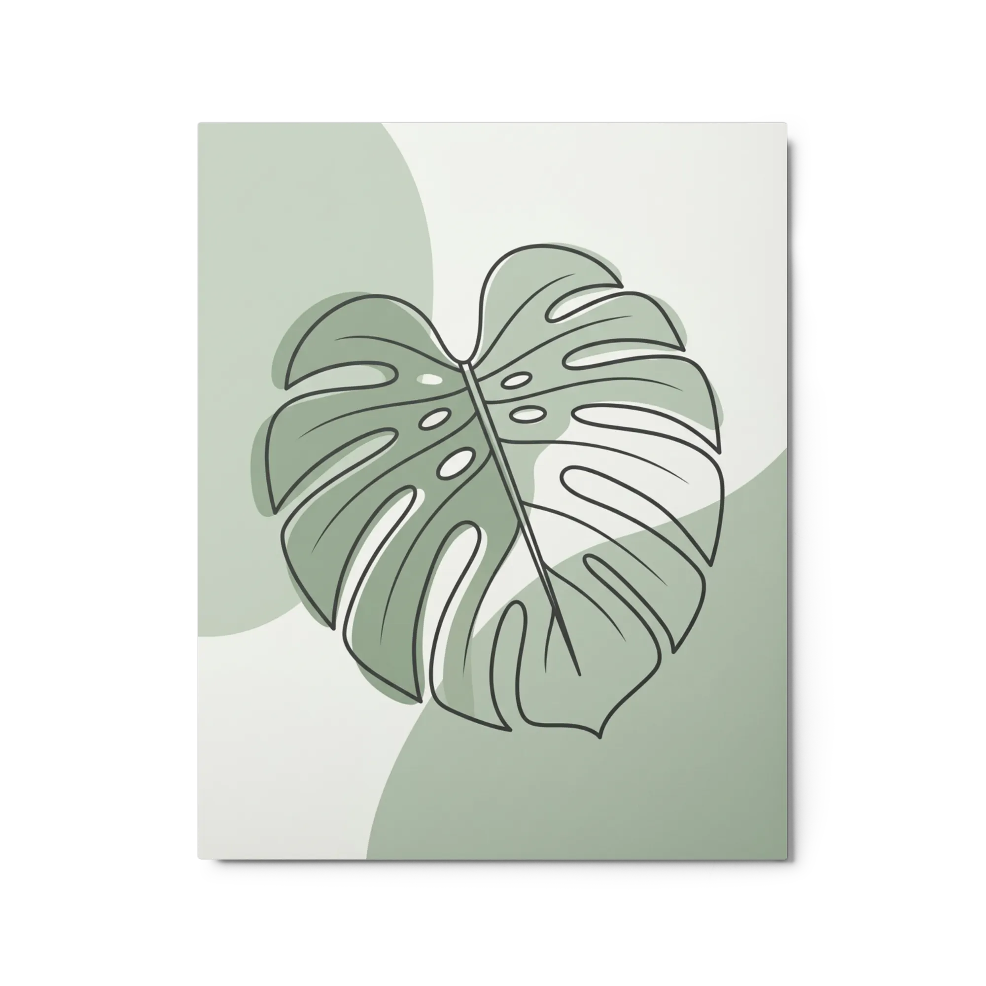 Sage Monstera Leaf
