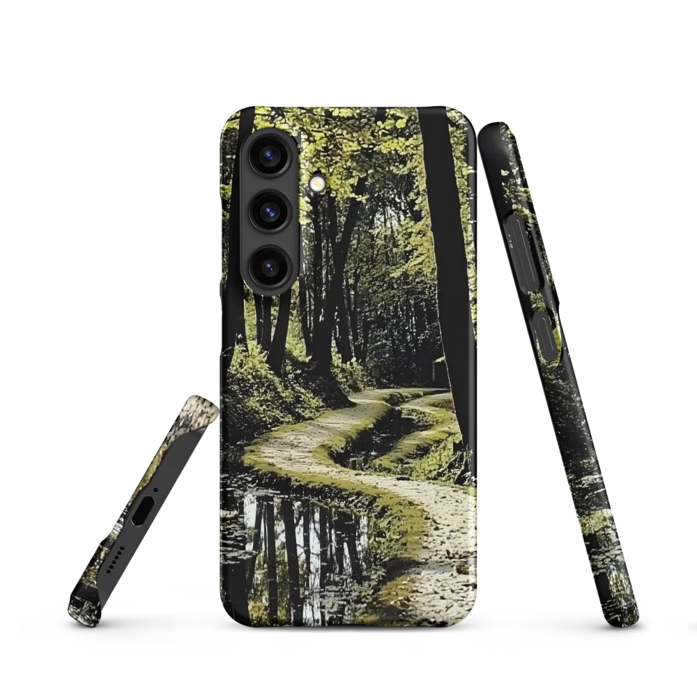 Winding Forest Path with Reflections | Phone Case