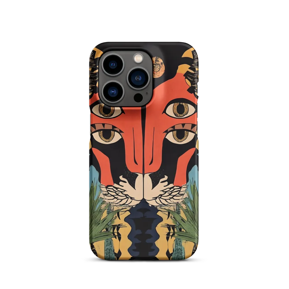 Surreal Tiger Face with Plants | Phone Case