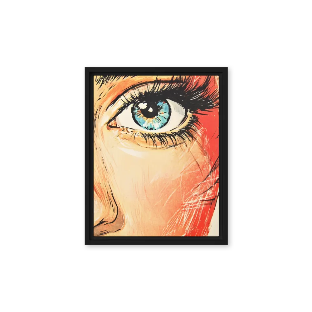 Gaze of the Pop Icon 
 Canvas with Black Frame