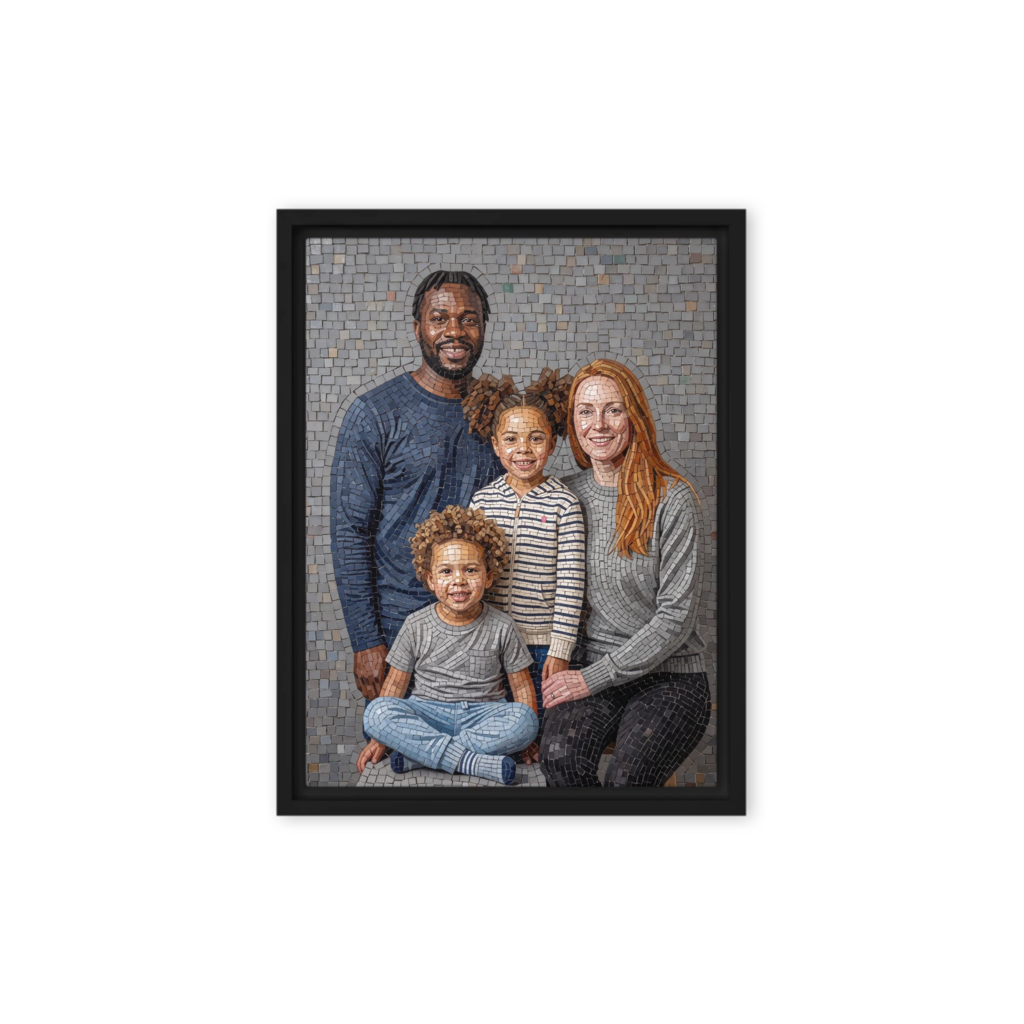 Family Portrait — Stone Mosaic