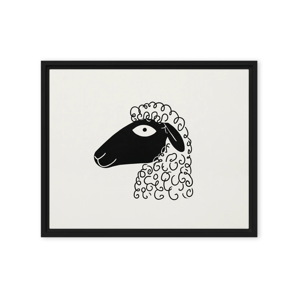 Curly Wool Sheep | Art Print