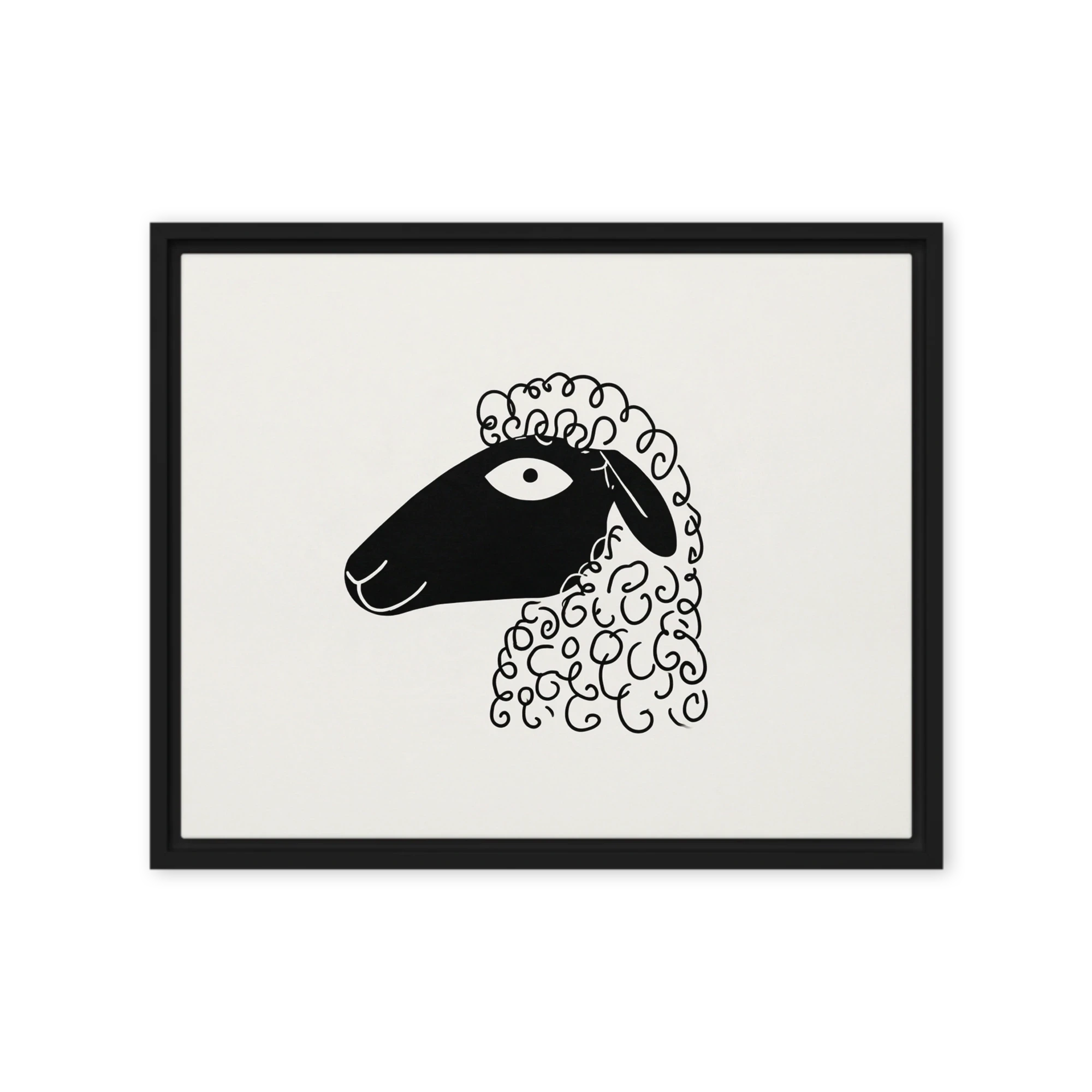 Curly Wool Sheep | Art Print