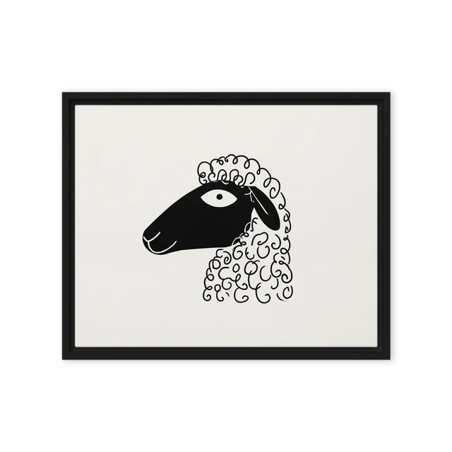 Curly Wool Sheep | Art Print