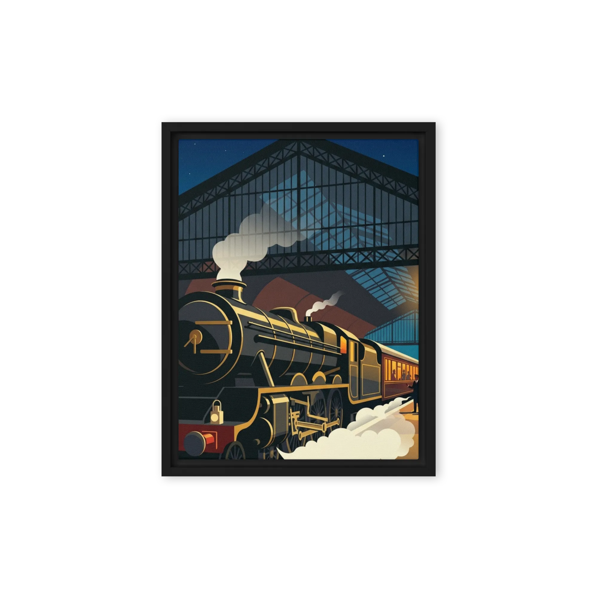 The Midnight Express 
 Poster with Red oak Frame | 11″x 14″