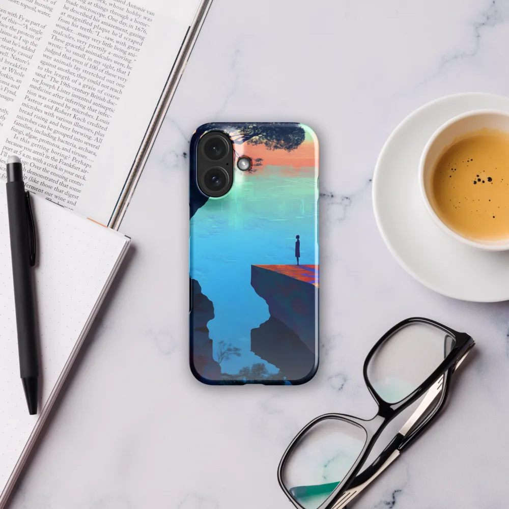 Solitary Figure, Surreal Waters 
 iPhone 12 mini | Tough Case