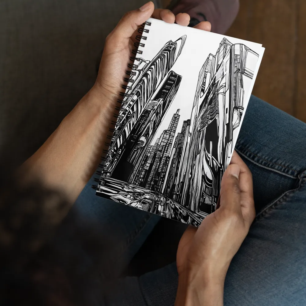Monochrome Metropolis 
 Spiral Notebook | 140 pages