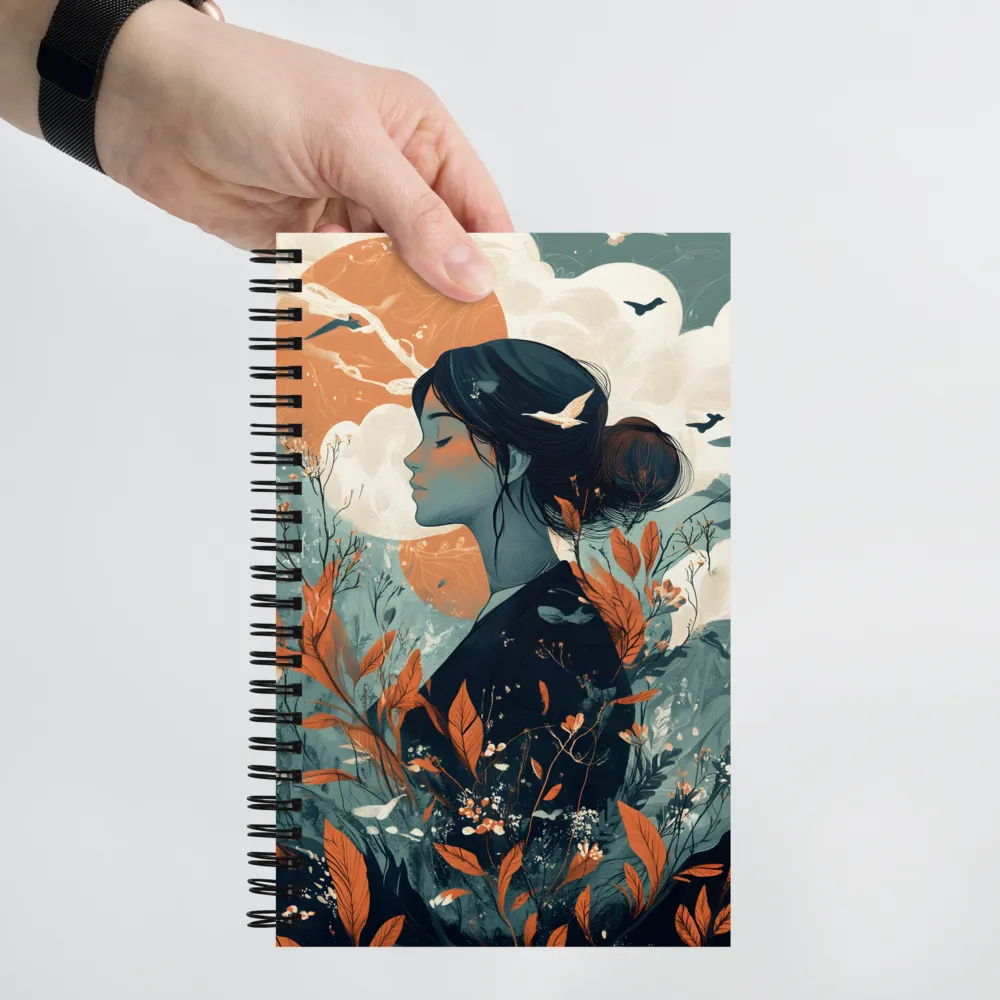 Serene Floral Reverie 
 Spiral Notebook | 140 pages