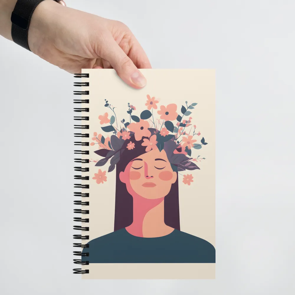 Serene Blossom Portrait 
 Spiral Notebook | 140 pages