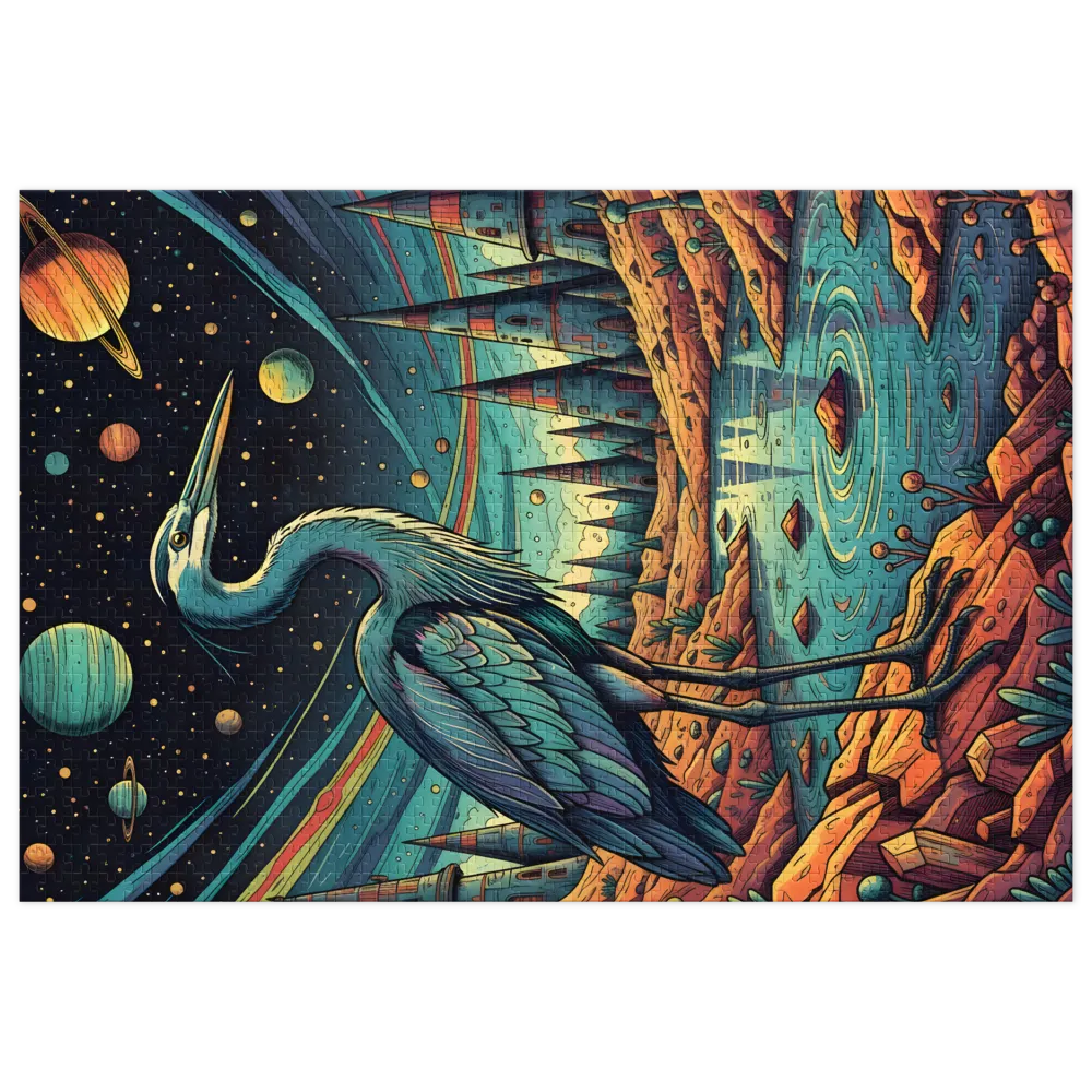 Cosmic Heron | Jigsaw Puzzles