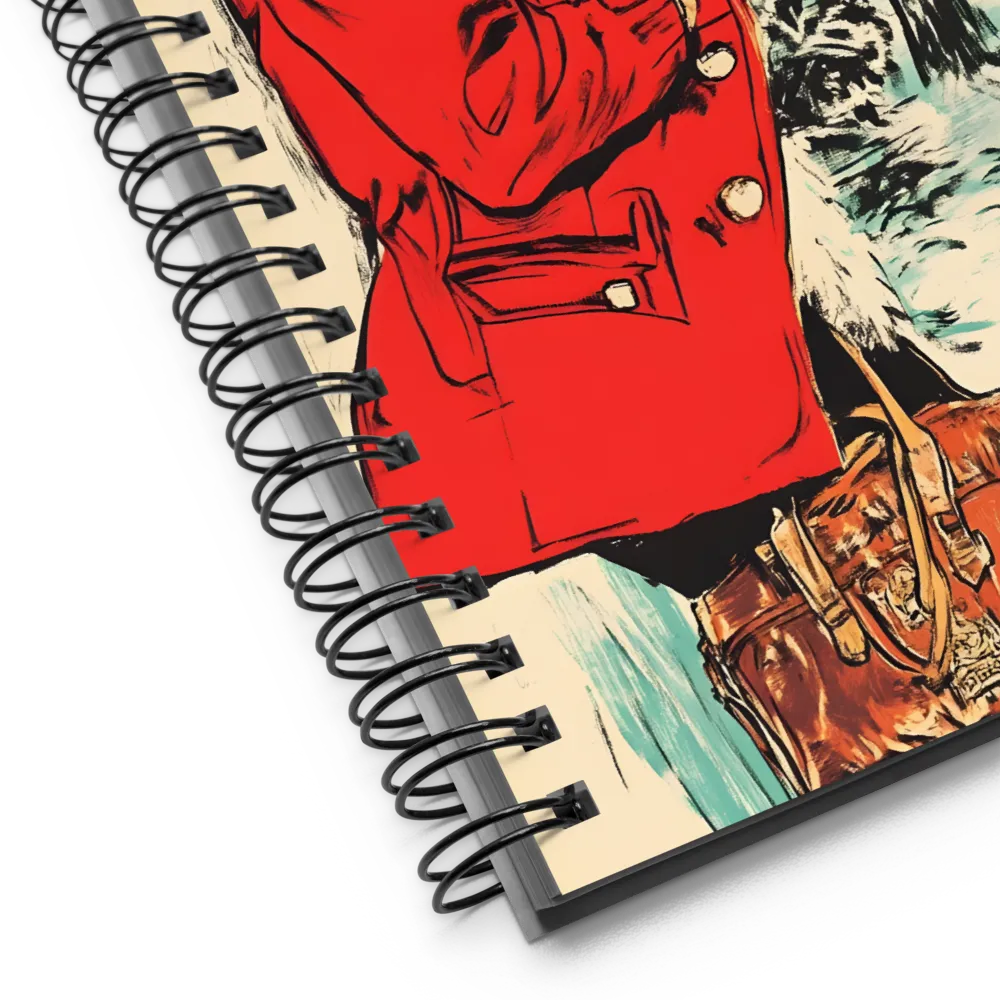 Winter Street Encounter 
 Spiral Notebook | 140 pages