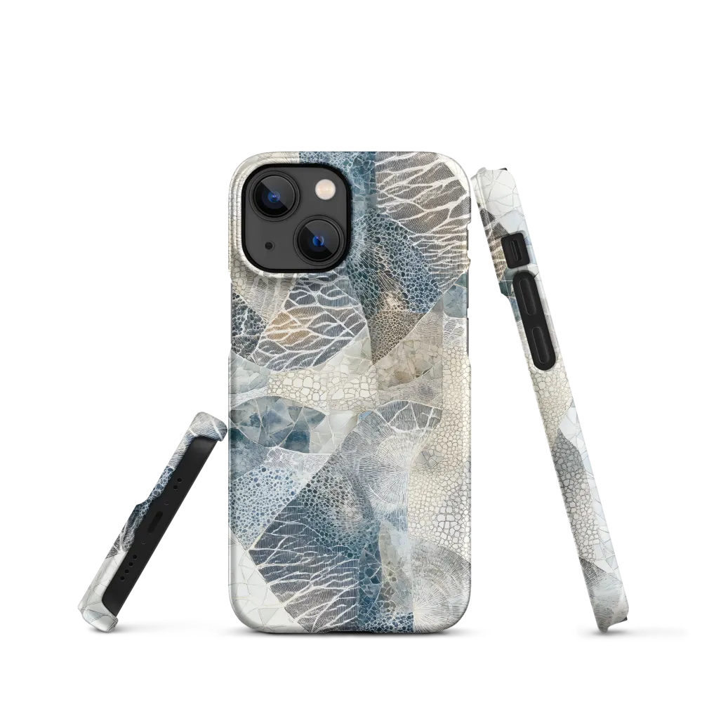 Abstract Geometric Design in Blue and Gray | Phone Case
